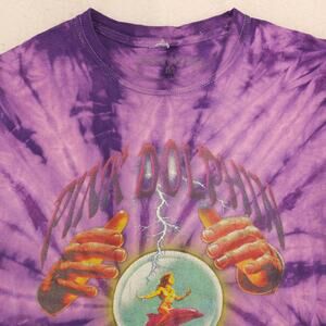 Pink Dolphin Band Short Sleeve Graphic Crew Neck T Shirt Mens Size M Tie Dye